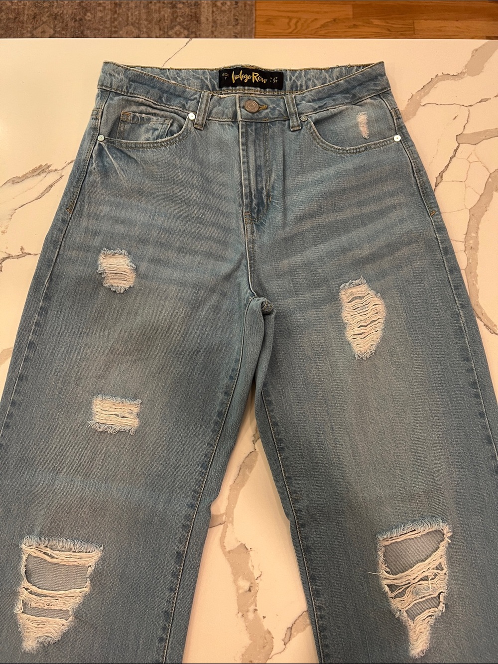 Indigo Rein Women's Light Blue High-Rise Denim Jeans